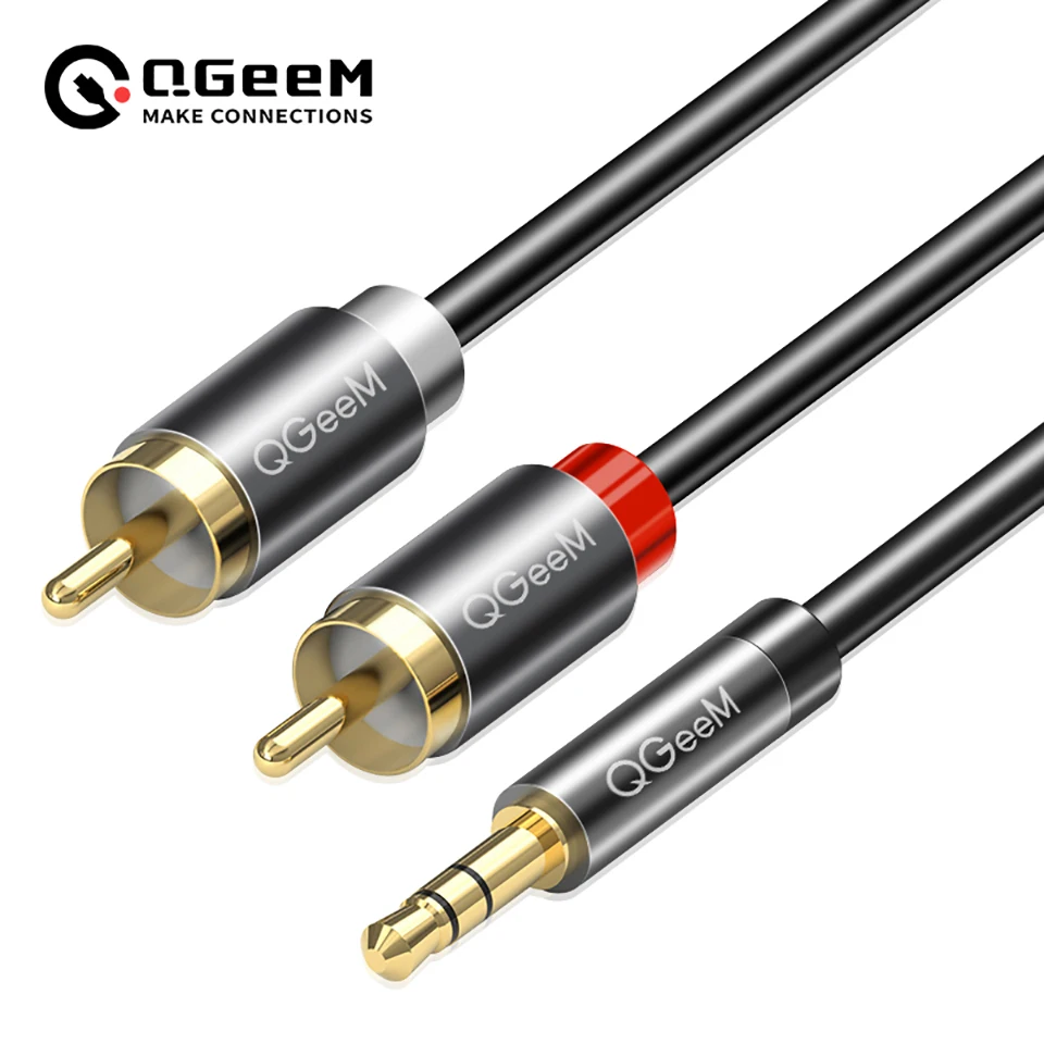 Home Cinema Pc - Kabel RCA QGeeM 2RCA ke 3.5mm,