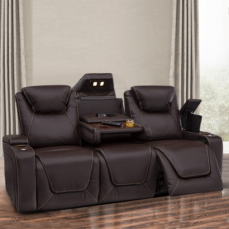 Home Cinema Chairs - Kursi Recliner Kulit Elektrik Desain Terbaru
