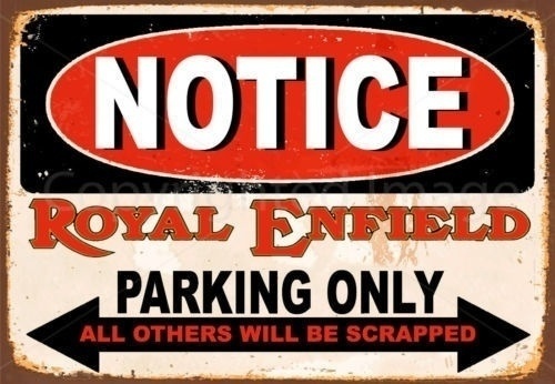Home Cinema Logo - Perhatikan Royal Enfield Hanya Parkir Tanda
