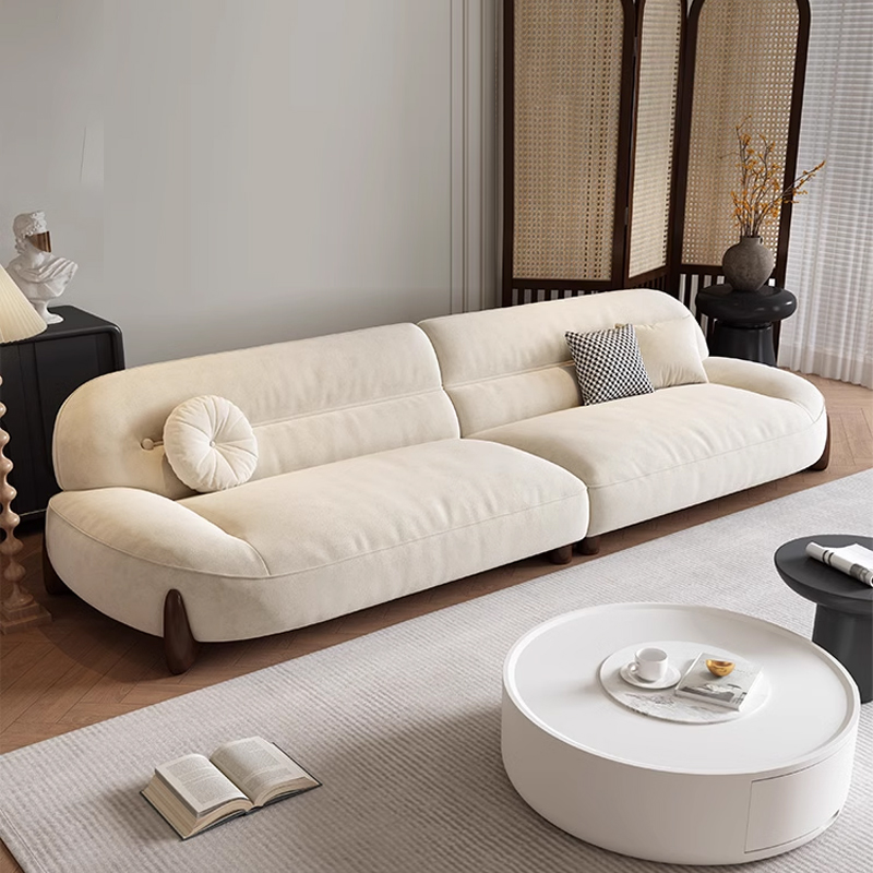 Home Cinema Sofa - Sofa gaya krem mewah ringan minimalis