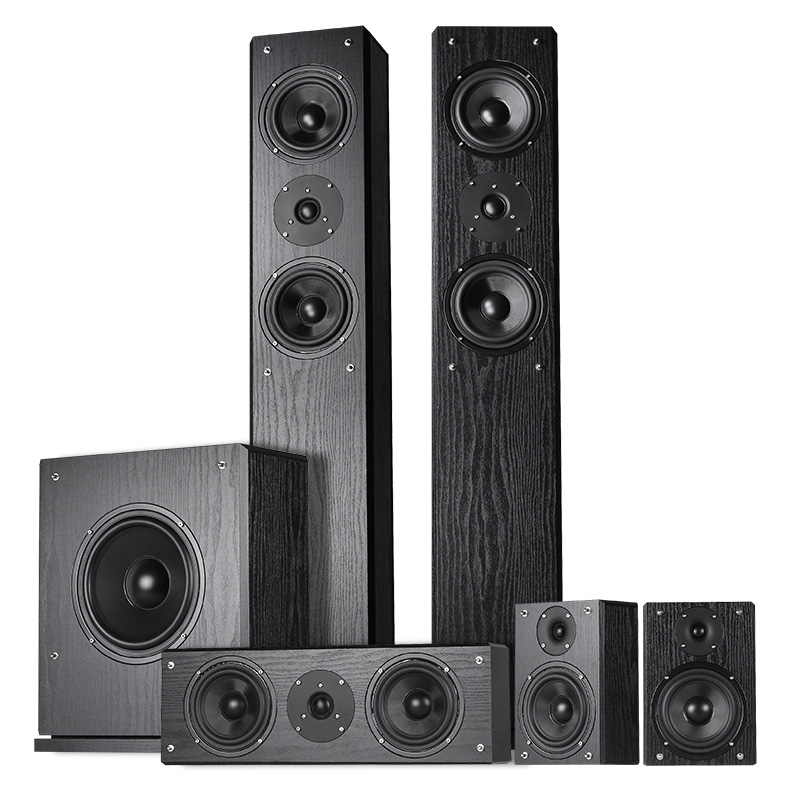 Home Cinema With Wireless Rear Speakers - Speaker Home Theater Kayu 5.1ch Baru