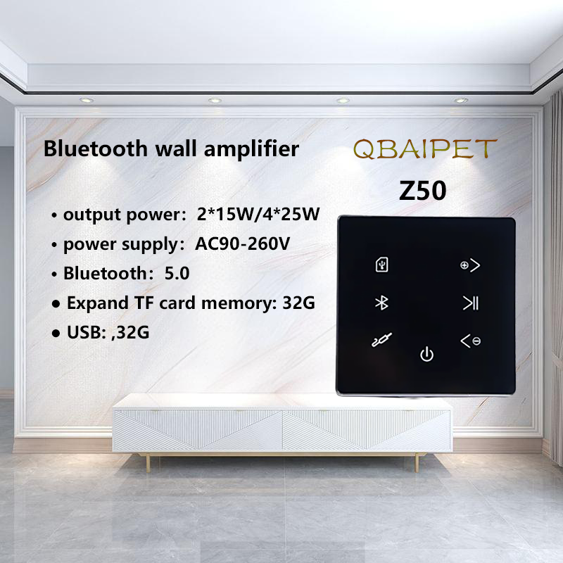 Home Cinema Speaker System - Amplifier Dinding Bluetooth, penguat Audio Mini