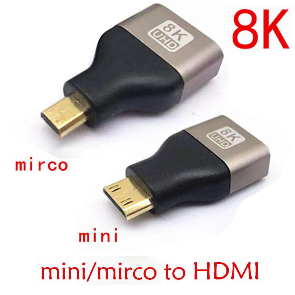 Home Cinema Projector 4K - Adaptor HDMI Mini Micro ke HDMI