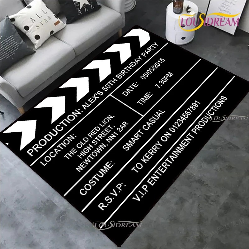 Home Cinema Night - Proyektor Vintage Tema Malam Film Clapperboard
