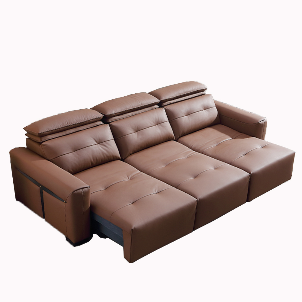 Home Cinema Sofa - Tempat Tidur Sofa Konvertibel Elektrik Kulit