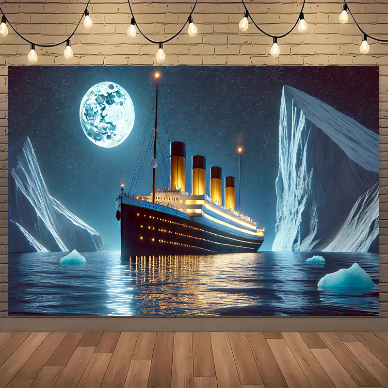 Home Cinema The Drama - Permadani Pemandangan Kapal Titanic, Gunung Es,