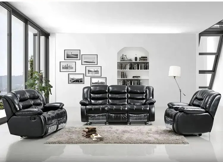 Home Cinema Sofa - Set Sofa Ruang Tamu Kulit Asli