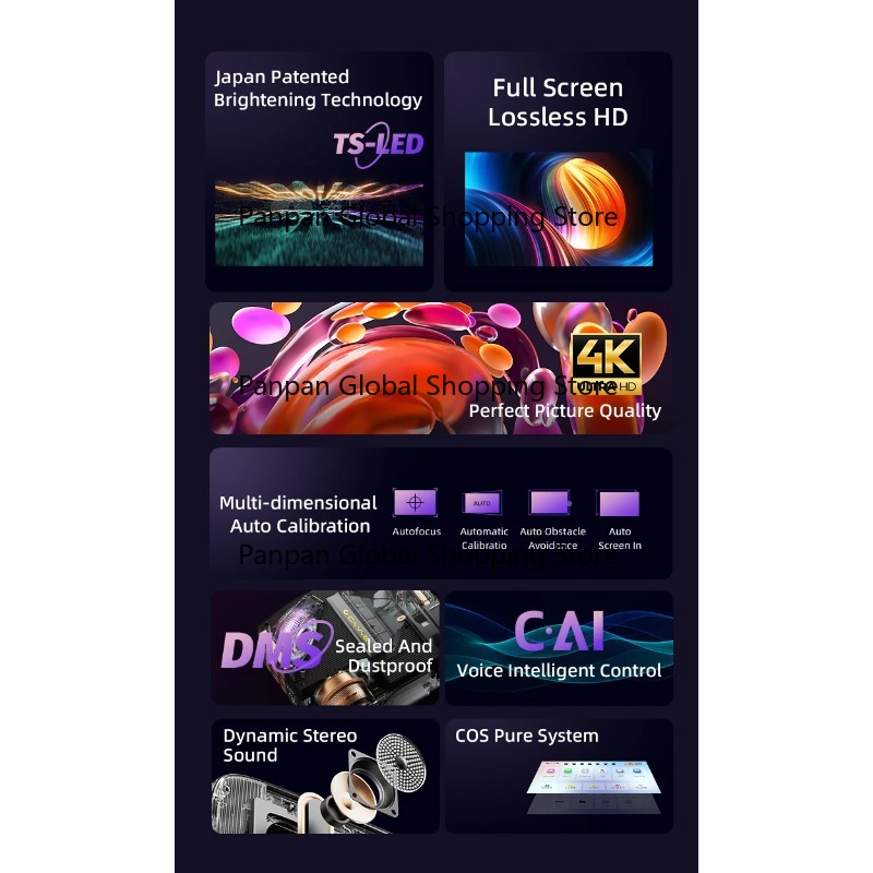 Layar Proyektor LED Mini Porta - Home Cinema Night ulasan dan harga