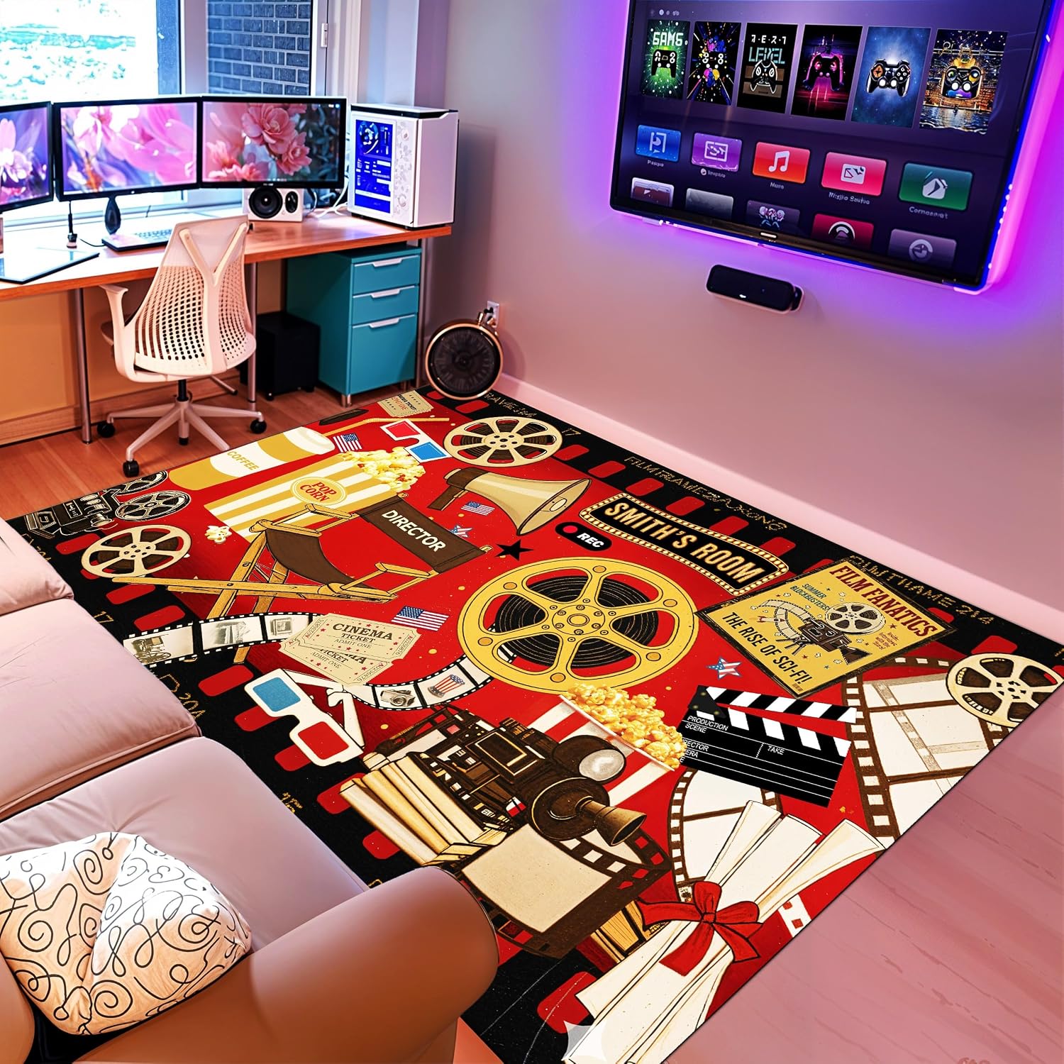 Karpet Tema Bioskop Nama Kusto - Home Cinema Night ulasan dan harga