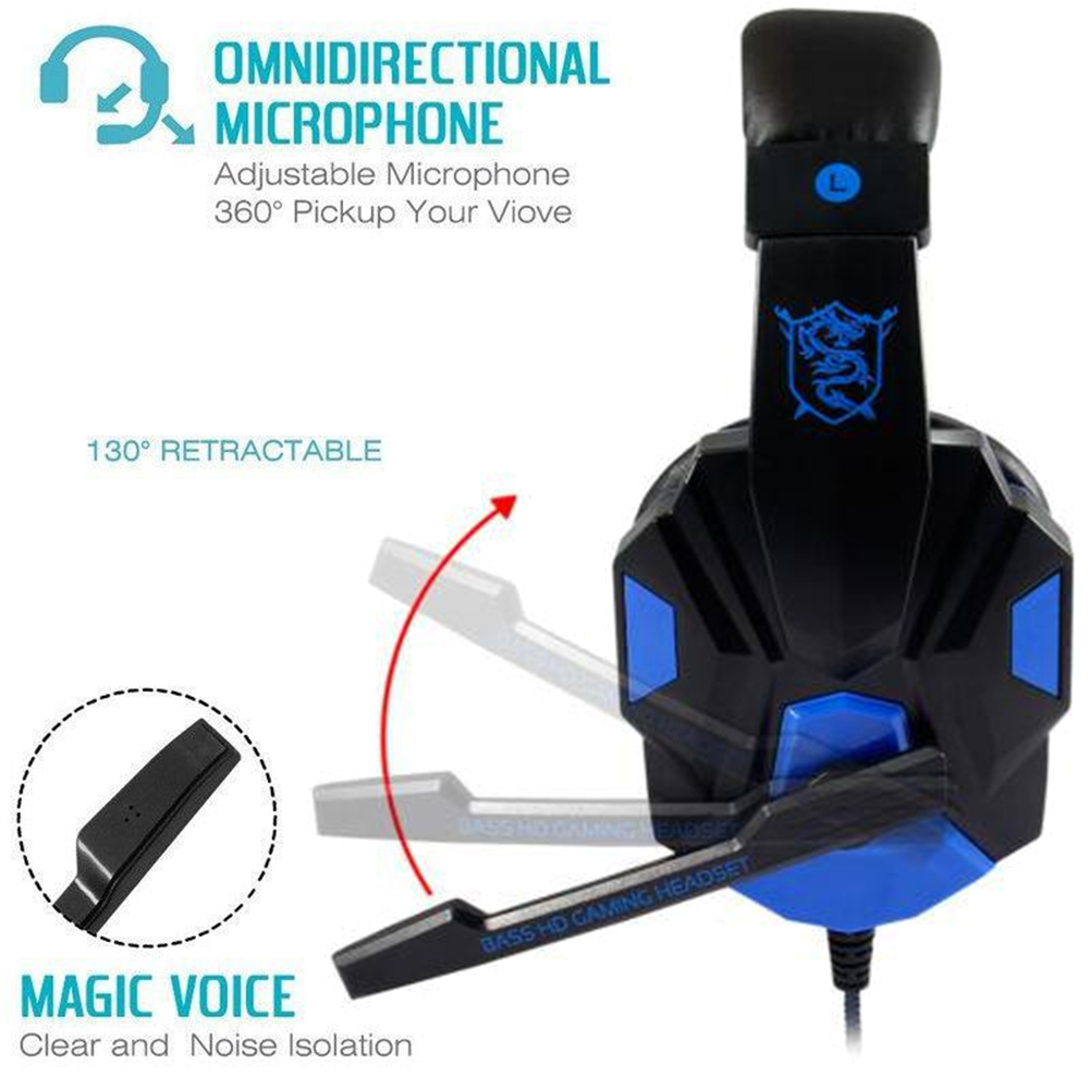 Headphone Gaming berkabel, unt - Home Cinema Pc ulasan dan harga