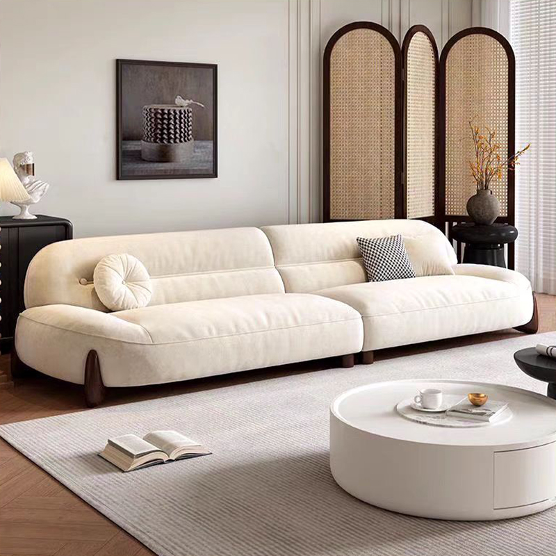 Sofa gaya krem mewah ringan mi - Home Cinema Sofa ulasan dan harga