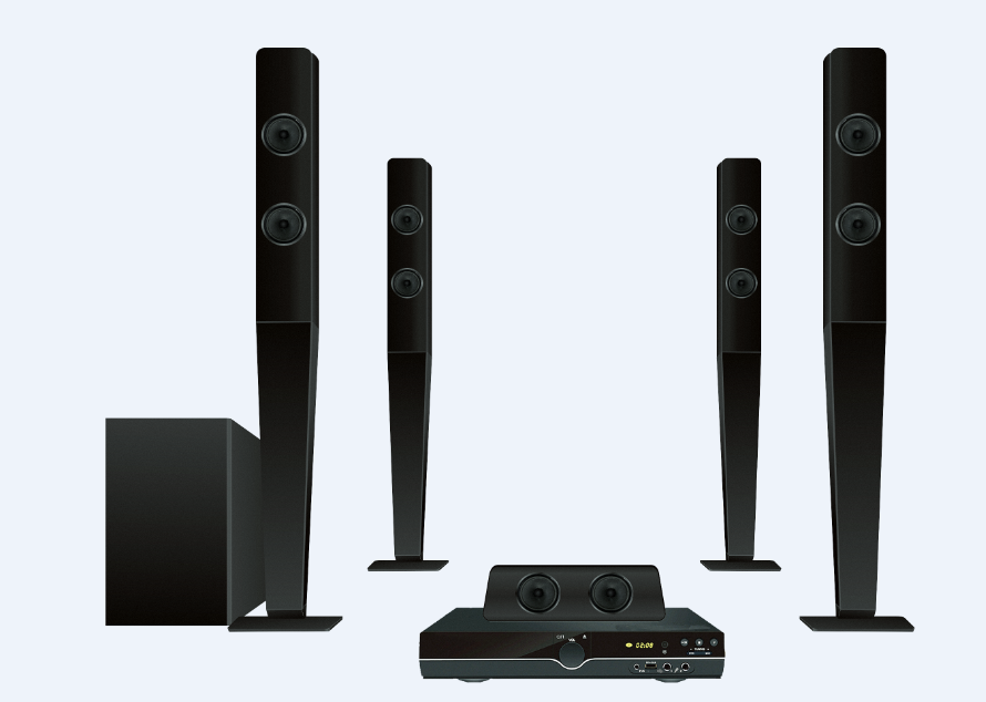 Speaker Home Theater 5.1ch Ter - Home Cinema With Wireless Rear Speakers ulasan dan harga