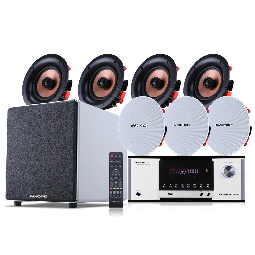 7.1 Set Speaker Plafon Home Th - Home Cinema Speaker System ulasan dan harga