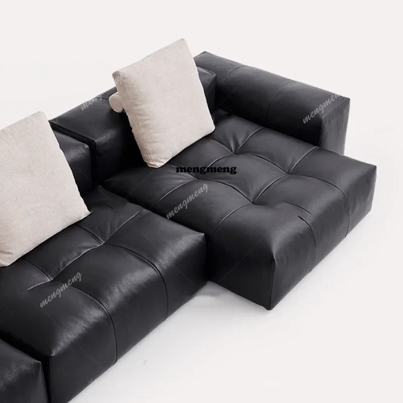 Sofa Kulit Nordik Minimalis Me - Home Cinema Sofa ulasan dan harga