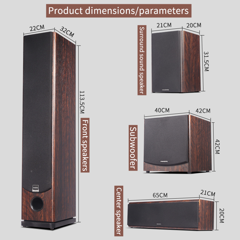 7.1 Sistem Home Theater Lantai - Home Cinema With Wireless Rear Speakers ulasan dan harga