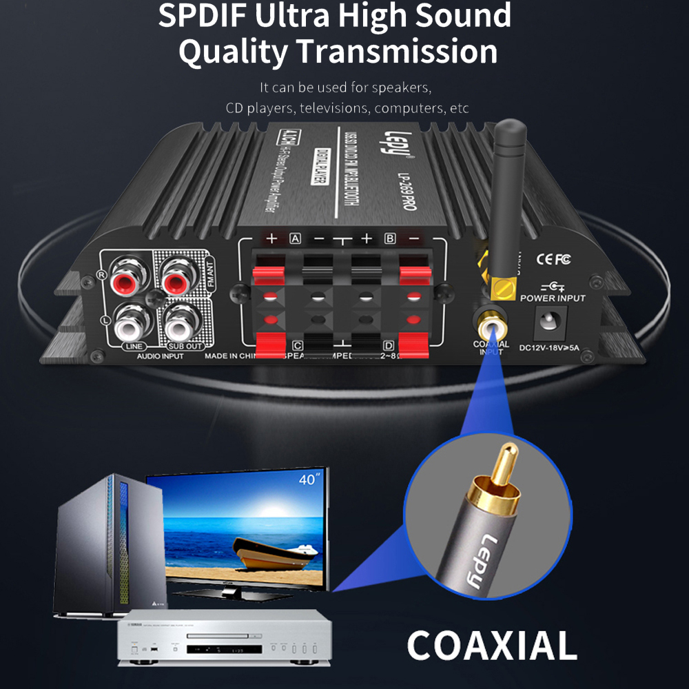 LEPY LP-269PRO 4.1 Channel Amp - Home Cinema Speaker System ulasan dan harga