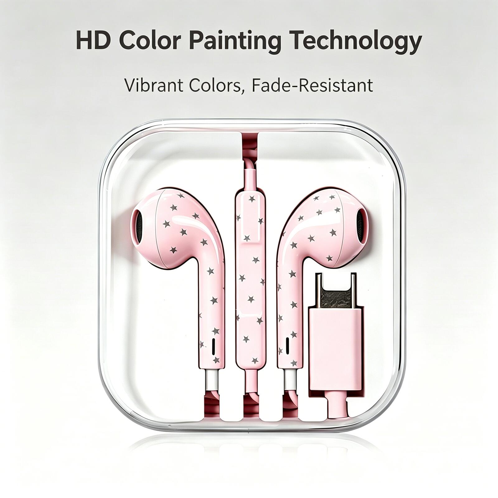 Earphone Berkabel Tipe-C Fashi - Home Cinema Pc ulasan dan harga