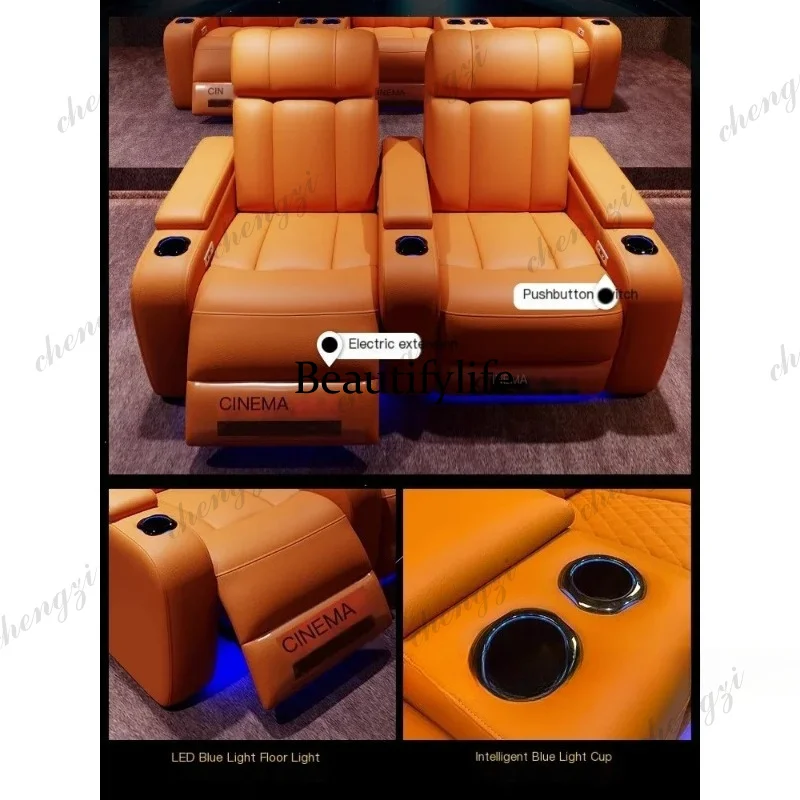 Kursi Bioskop Elektrik Kulit A - Home Cinema Chairs ulasan dan harga