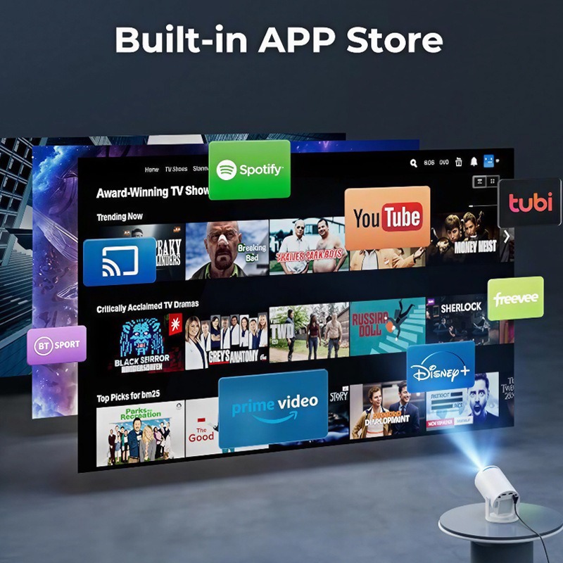 Proyektor Portabel HY300Pro 4K - Home Cinema Projector 4K ulasan dan harga