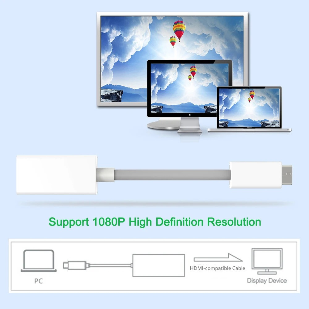 Port Tampilan Mini 4K Ke Kabel - Home Cinema Projector 4K ulasan dan harga