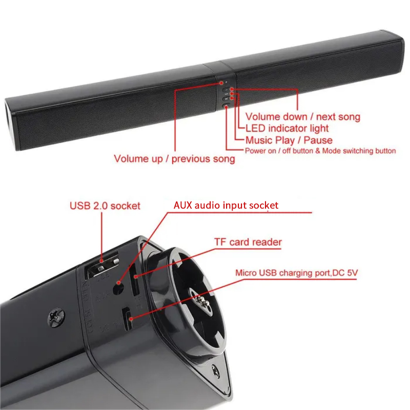 Soundbar bertenaga suara Radio - Home Cinema With Wireless Rear Speakers ulasan dan harga