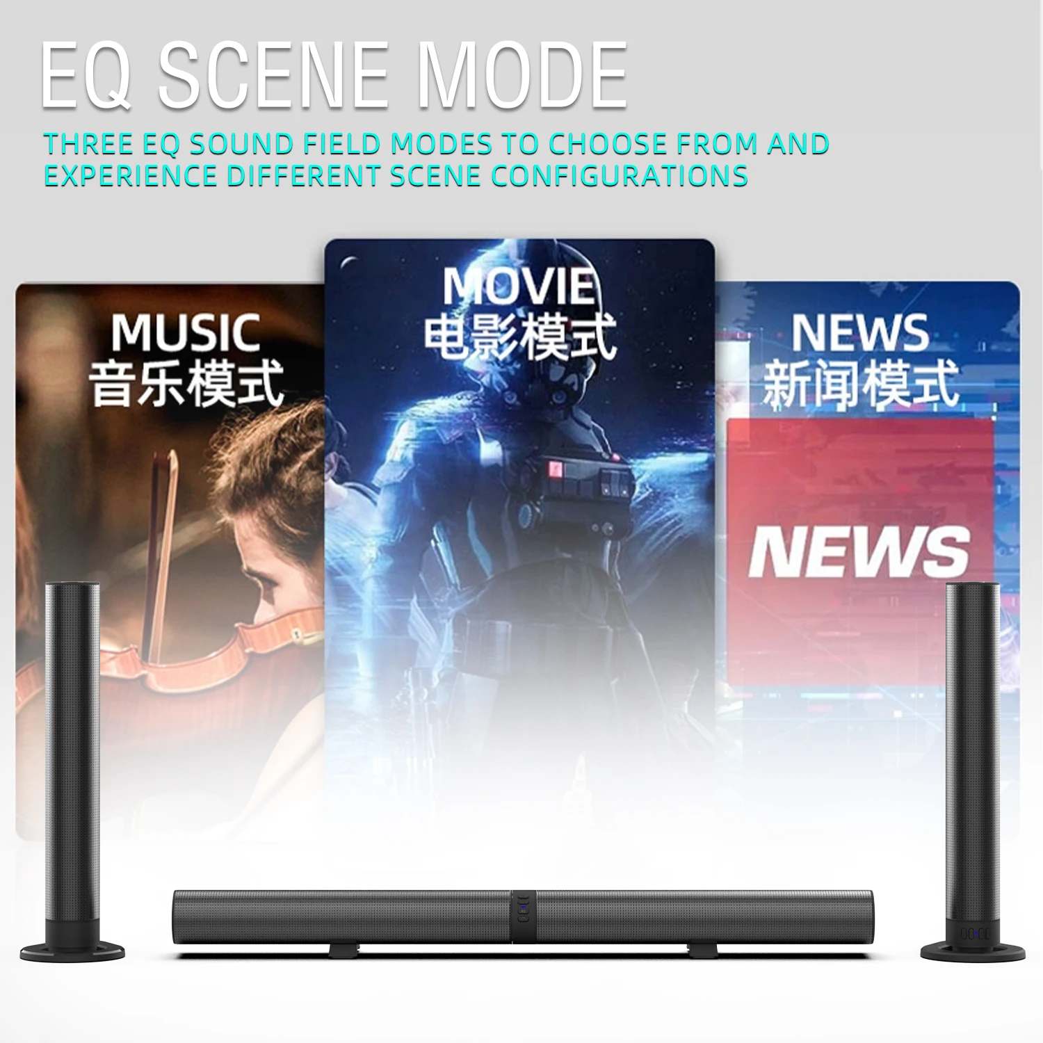 Soundbar FM speaker Bluetooth  - Home Cinema Speaker System ulasan dan harga