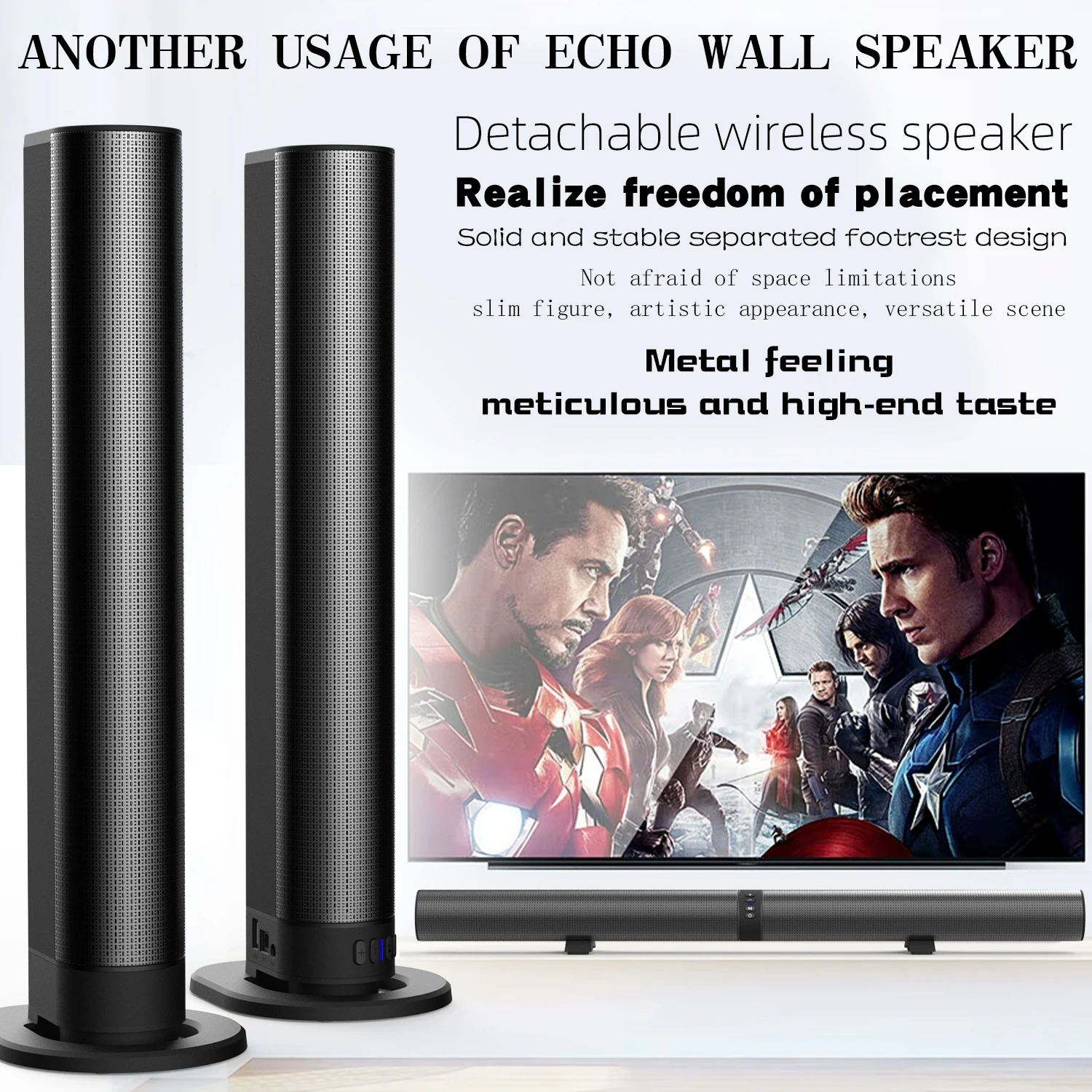 Soundbar FM speaker Bluetooth  - Home Cinema Speaker System ulasan dan harga