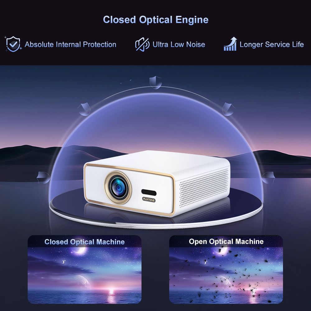 Proyektor Portabel Full HD Fli - Home Cinema Pc ulasan dan harga